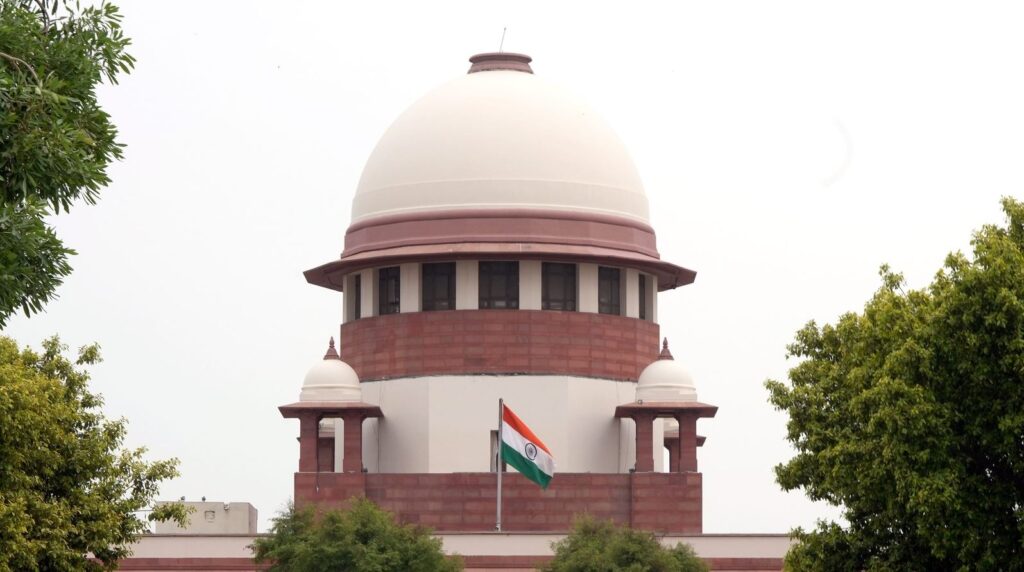 Supreme Court of India building during a hearing