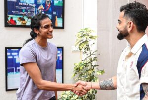 PV Sindhu sharing her bond with Virat Kohli during an interview